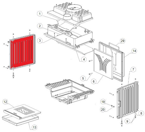 La Nordica Focolare 70 Tondo sideplade venstre A