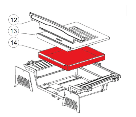 La Nordica Focolare 70 Piano askeskuffe C