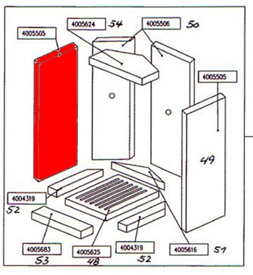 Oranier Artos Seitenstein links 