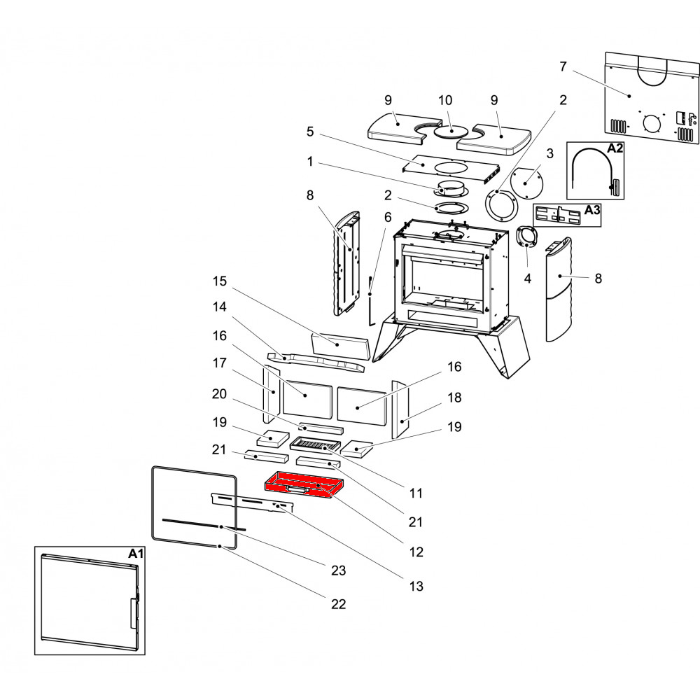 Haas+Sohn London easy 347.15 Aschekasten