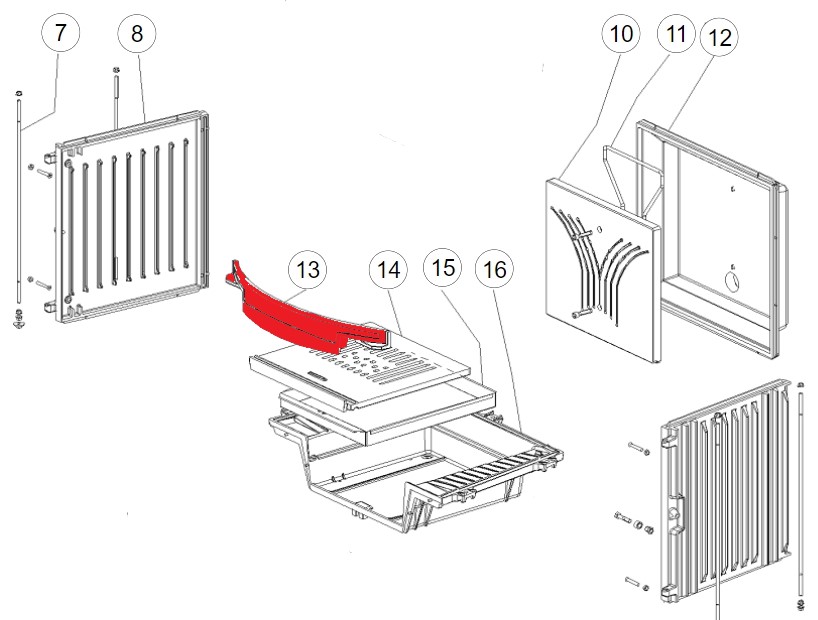 La Nordica Focolare 70 Tondo stående rist B