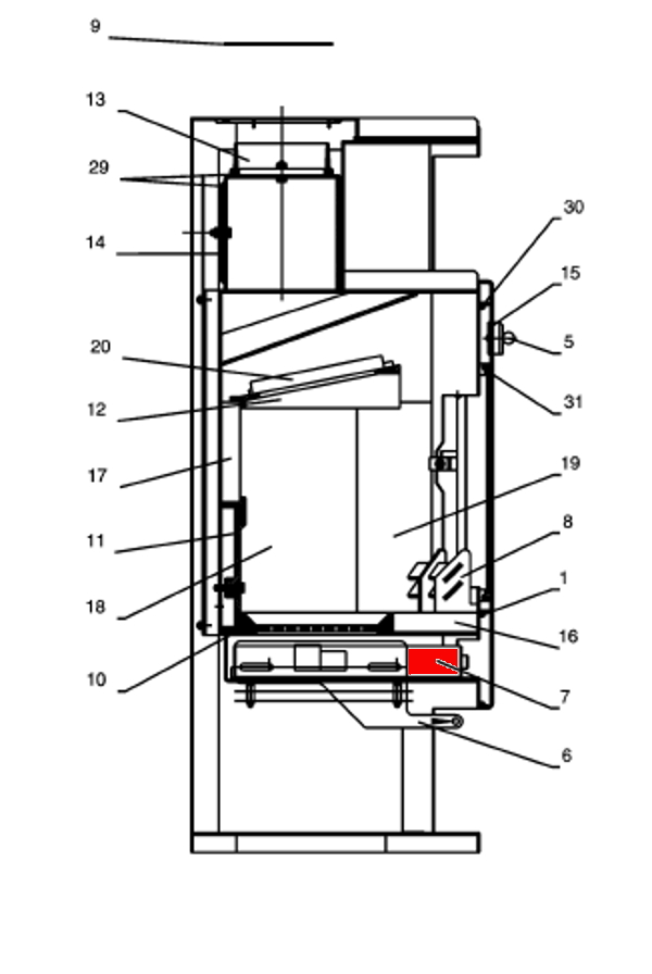 Fireplace Acapulco askeskuffe