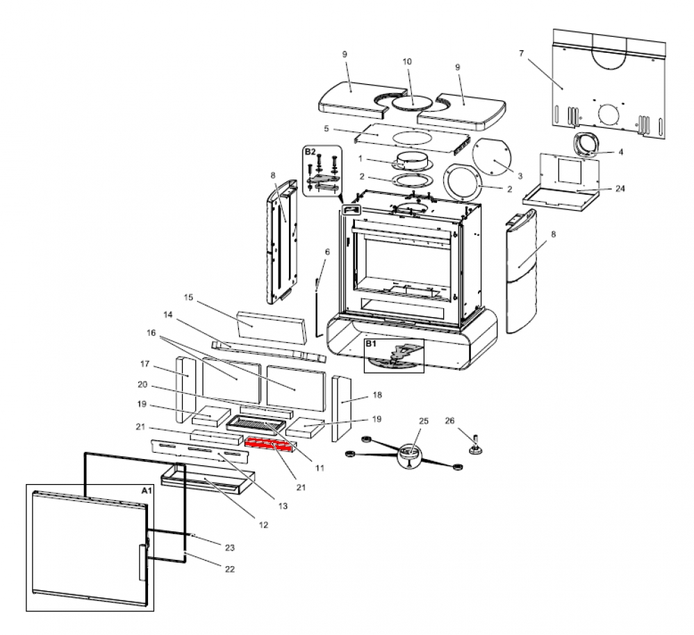 Haas+Sohn Hillington easy 347.15 Bodenstein vorne rechts