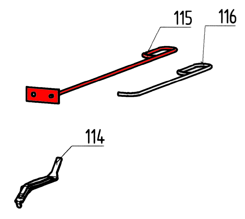 Wamsler K116 Rußkratzer Aschehaken