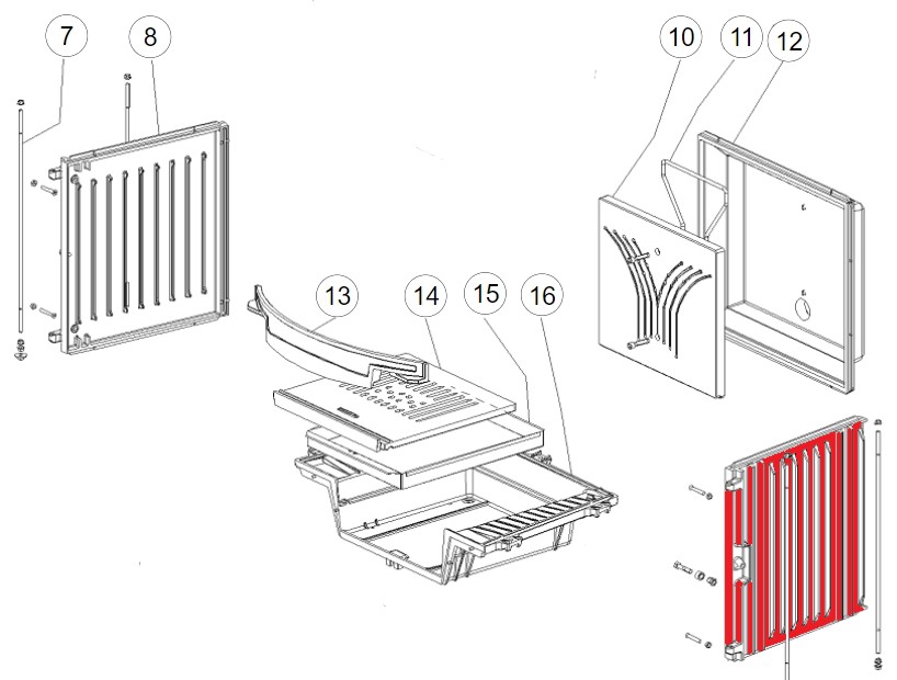 La Nordica Focolare 70 Tondo sideplade højre B