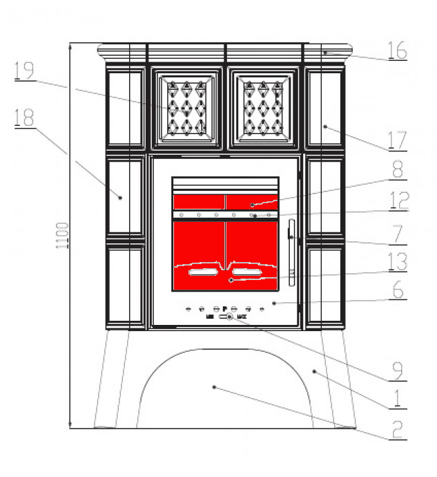 Haas+Sohn Treviso 320.15 Sichtscheibe