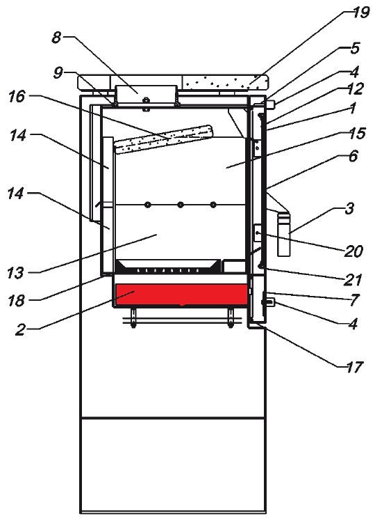 Fireplace Kasimir Aschekasten