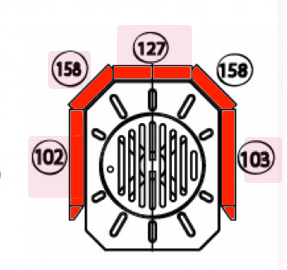 Haas+Sohn Tampere 265.15 Feuerraumauskleidung Brennraumauskleidung