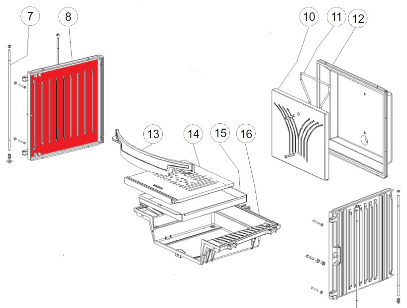 La Nordica Focolare 70 Tondo sideplade venstre B