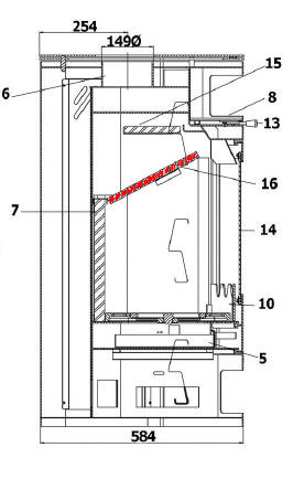 Haas+Sohn Trient 262.15 Zugumlenkung unten Prallplatte