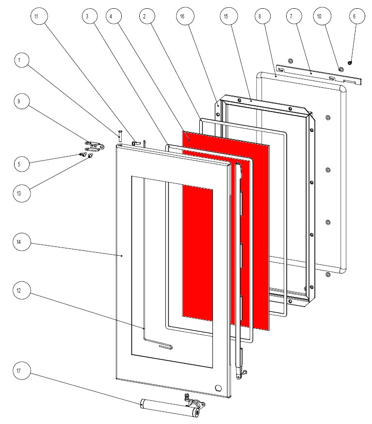 Austroflamm Glass glas midten