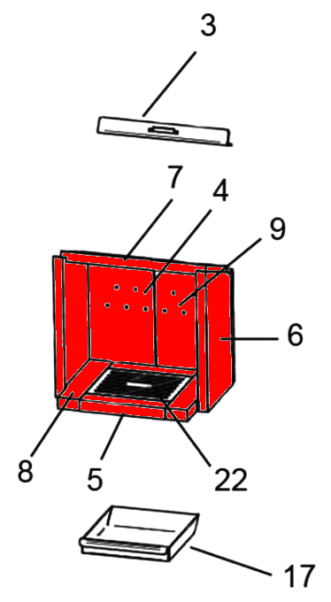 Justus Reno Soft Plus Feuerraumauskleidung A Brennraumauskleidung