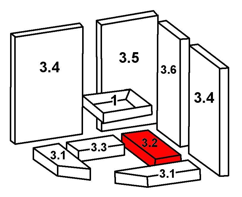 Oranier Skandik 8 Bodenstein hinten rechts B Feuerraumstein