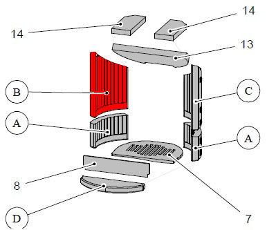 Haas+Sohn Kalius 286.12 Seitenstein links oben