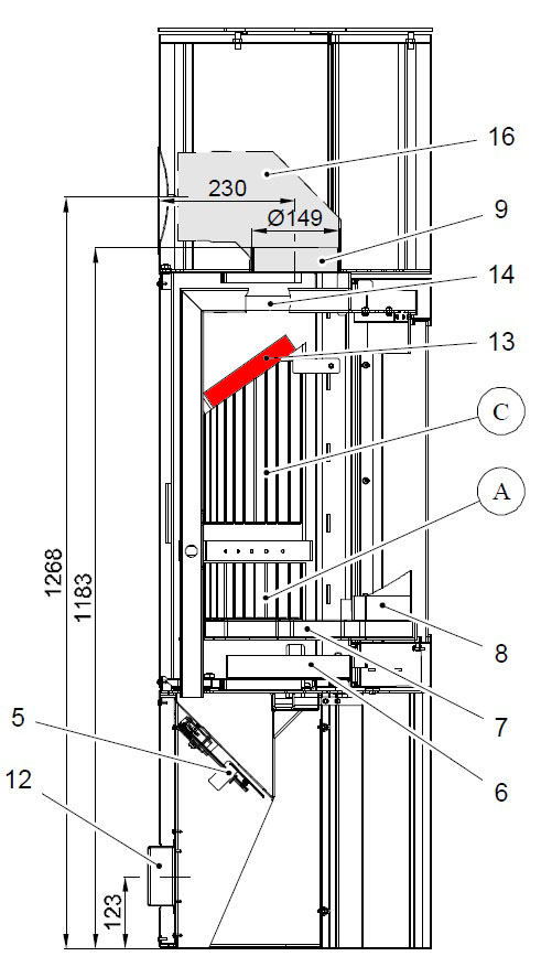 Haas+Sohn Kalius II 286.12 Zugumlenkung unten Umlenkung