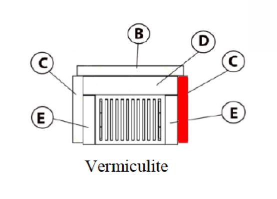 Haas+Sohn Javus 201.14 Pierre de paroi côté à droite en bas pierre de la chambre de combustion