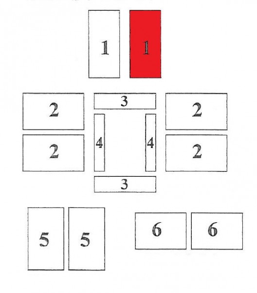 Caminos Rhombus Rückwandstein rechts Brennraumstein