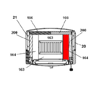 Haas+Sohn Molde 305.15 Pierre de sole à droite pierre de la chambre de combustion