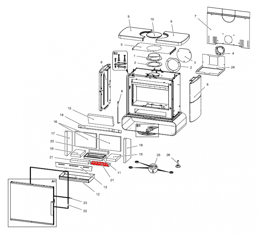 Haas+Sohn Kensington easy 347.15 Bodenstein vorne rechts