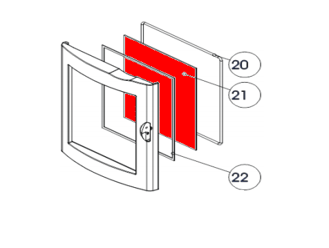 Austroflamm G3 Sichtscheibe Schauglas