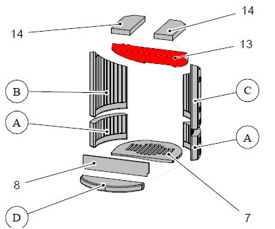 Haas+Sohn Ficus 287.12 Zugumlenkung unten Prallplatte