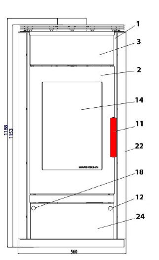 Haas-Sohn Husum 206.15 dørhåndtag