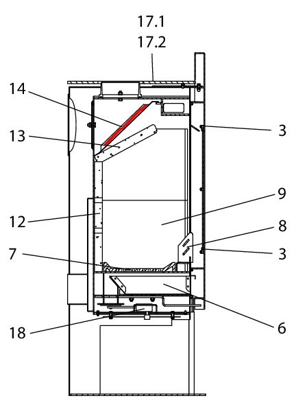 Wodtke Copa røgvenderplade oven