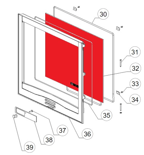 La Nordica Focolare 70 Piano glas B