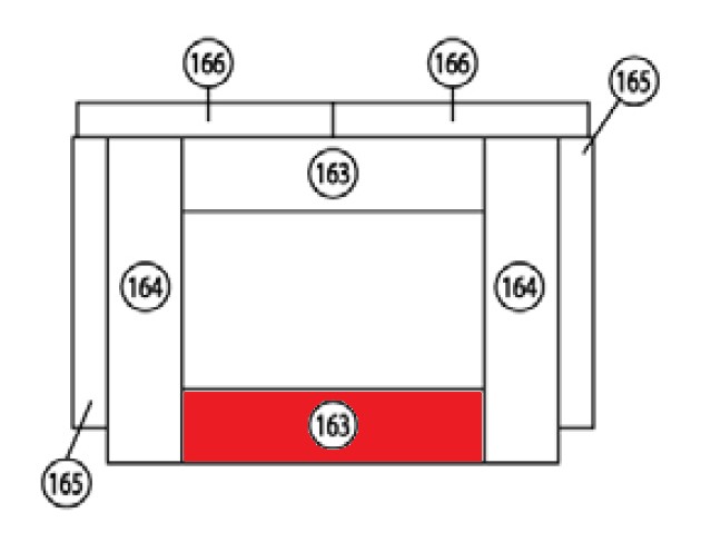 Haas+Sohn Vaasa 1 274.15 Bodenstein vorne Feuerraumstein