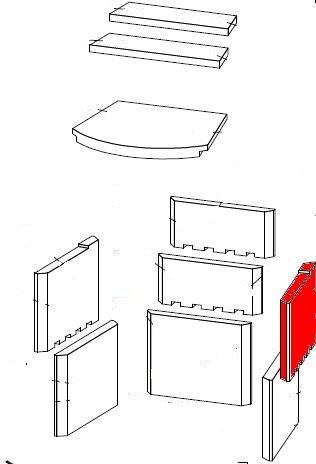 Fireplace Jack Seitenstein rechts oben Brennraumstein