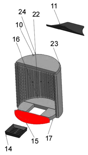 Justus Faro Bodenstein hinten Vermiculitestein