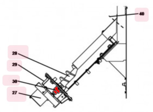 Haas+Sohn Pelletto 417.08 Schneckenlager unten Förderschneckenlager