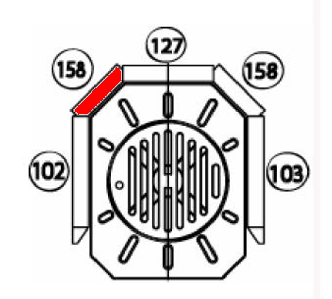 Haas+Sohn Tampere 262.15 Seitenstein links hinten Feuerraumstein