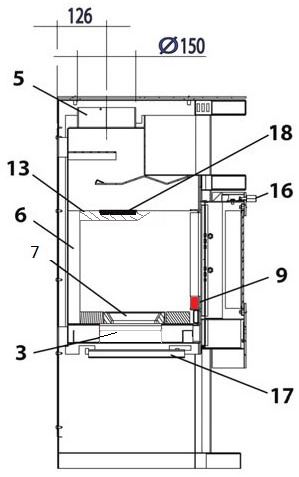 Haas+Sohn Fuego 287.12 Stehrost Glutfang