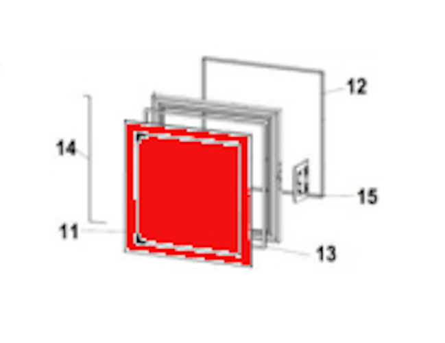 Austroflamm 65x57 K Sichtscheibe