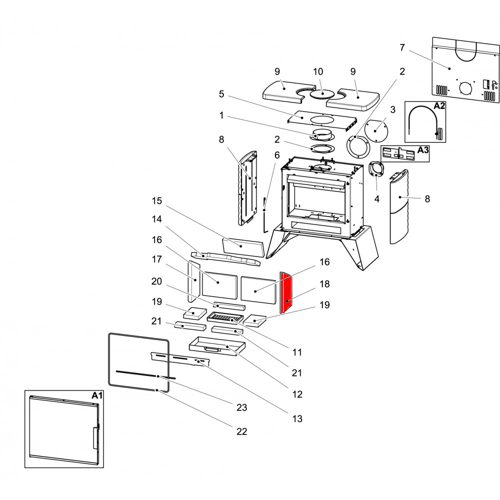 Haas+Sohn London II easy 347.15 Seitenstein rechts