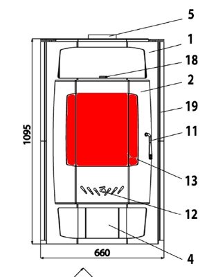 Haas+Sohn Bornholm 164.17 vitre de la porte B