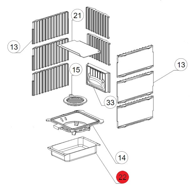 La Nordica Gemma Elegance Aschekasten A Aschebox