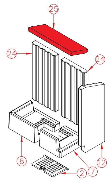 Spartherm Varia 2L-50h røgvenderplade