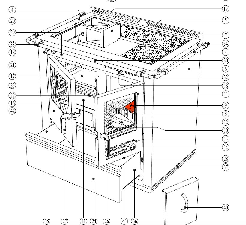 Wamsler K135F/A Ascherost