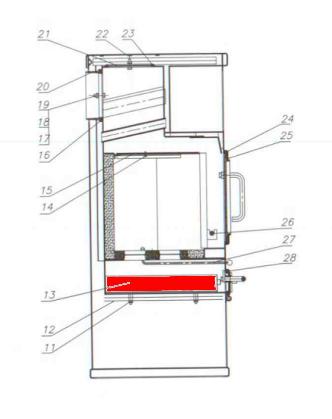 Fireplace Aladdin askeskuffe