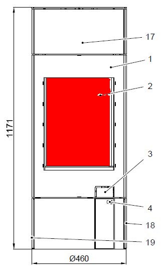 Haas+Sohn Ficus 287.12 Sichtscheibe Schauglas