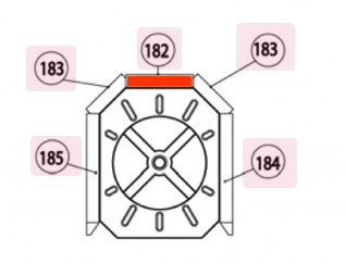 Haas+Sohn Imatra 212.17 Rückwandstein Feuerraumstein