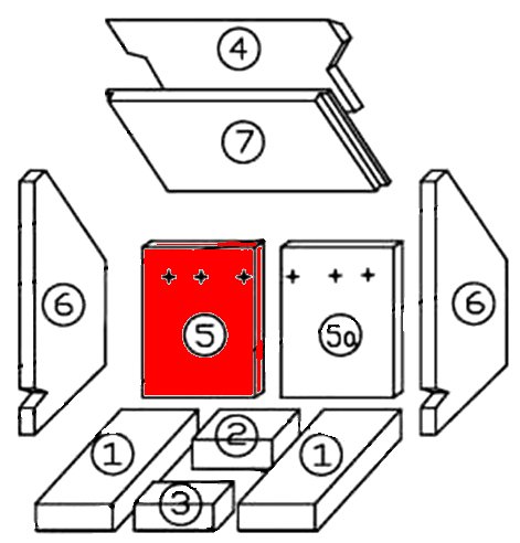 Justus Bavaria Rückwandstein links C