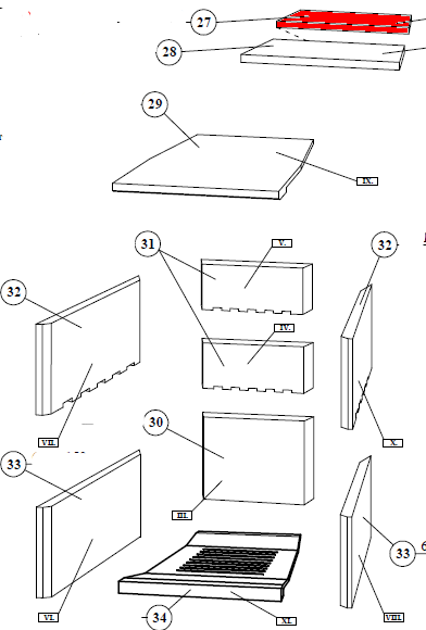 Fireplace Meccora Novo Zugumlenkung oben Rauchumlenkung