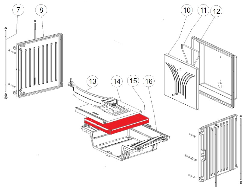 La Nordica Focolare 70 Tondo askeskuffe B