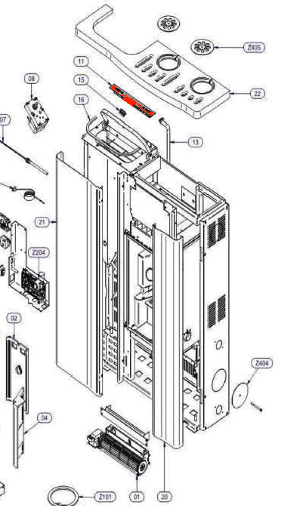 Wamsler PO 90 display