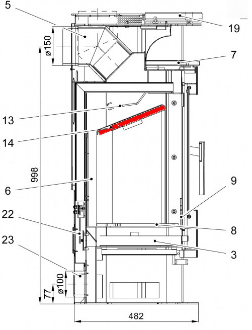 Haas+Sohn Nordal II 249.17 Zugumlenkung unten Umlenkung