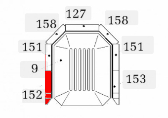 Haas+Sohn Siena 277.15 Seitenstein links vorne Feuerraumstein