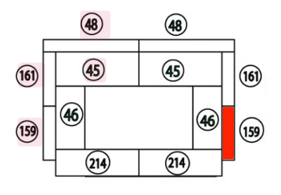 Haas+Sohn Grado 252.17 Pierre de paroi côté avant droit pierre de foyer